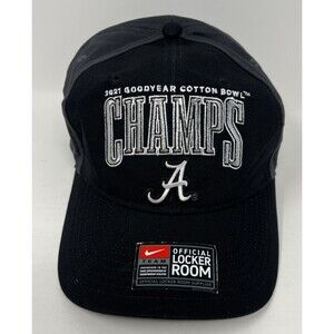 Nike Alabama Crimson Tide 2021 Goodyear Cotton Bowl Champs Locker Room Hat Cap